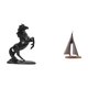 thumbnail image 1 of Estatua de caballo,Estatua de caballo,escultura decorativa de resina de animal,Escultura de velero,Estatua de velero,decoración de barco de vela,velero,Figura decorativa de resina con forma de, 1 of 8