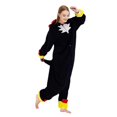 thumbnail image 2 of 21 nuevas grandes tallas XXL, pijamas de dibujos animados de sombra negra, mujer, hombre, Animal, adulto, Navidad, erizo, Cosplay, mapache, Kigurumi, 2 of 3