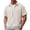 Beige, variant on Guluxicc Men's V-Neck Shirts Classic Fit Everyday Wear Short Sleeve Shirts Summer Casual Outfits