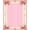Pink, Pattern 4, variant on ODIKA 8'x10' Washable Area Rug Pencil Pink Coquette Vintage Kawaii Swirl Border School Classroom for King Size Bedroom Under Bed, Master Suite, Non-Shedding, Easy Care