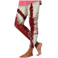 thumbnail image 2 of WXLWZYWL Leggings for Women High Waist Halloween Funny Printed Casual Yoga Pants Soft Stretchy Tights Workout Gym Leggings, 2 of 5