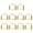 Golden, variant on Monyance d ring buckle clip 10Pcs Golden D-Ring Screw Shackle Buckle 13mm DIY Craft Replacement(0.87X0.79X0.2Inches)