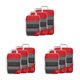 thumbnail image 3 of Toystoory Organización de 3 paquetes/lote y ahorro de espacio con estos cubos de embalaje de viaje malla comprimida con cremallera roja Type1 NO1, 3 of 6