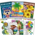 thumbnail image 1 of Libros para colorear Kalysky Colorea por números para adultos, 3 temas, 60 págs., 1 of 9