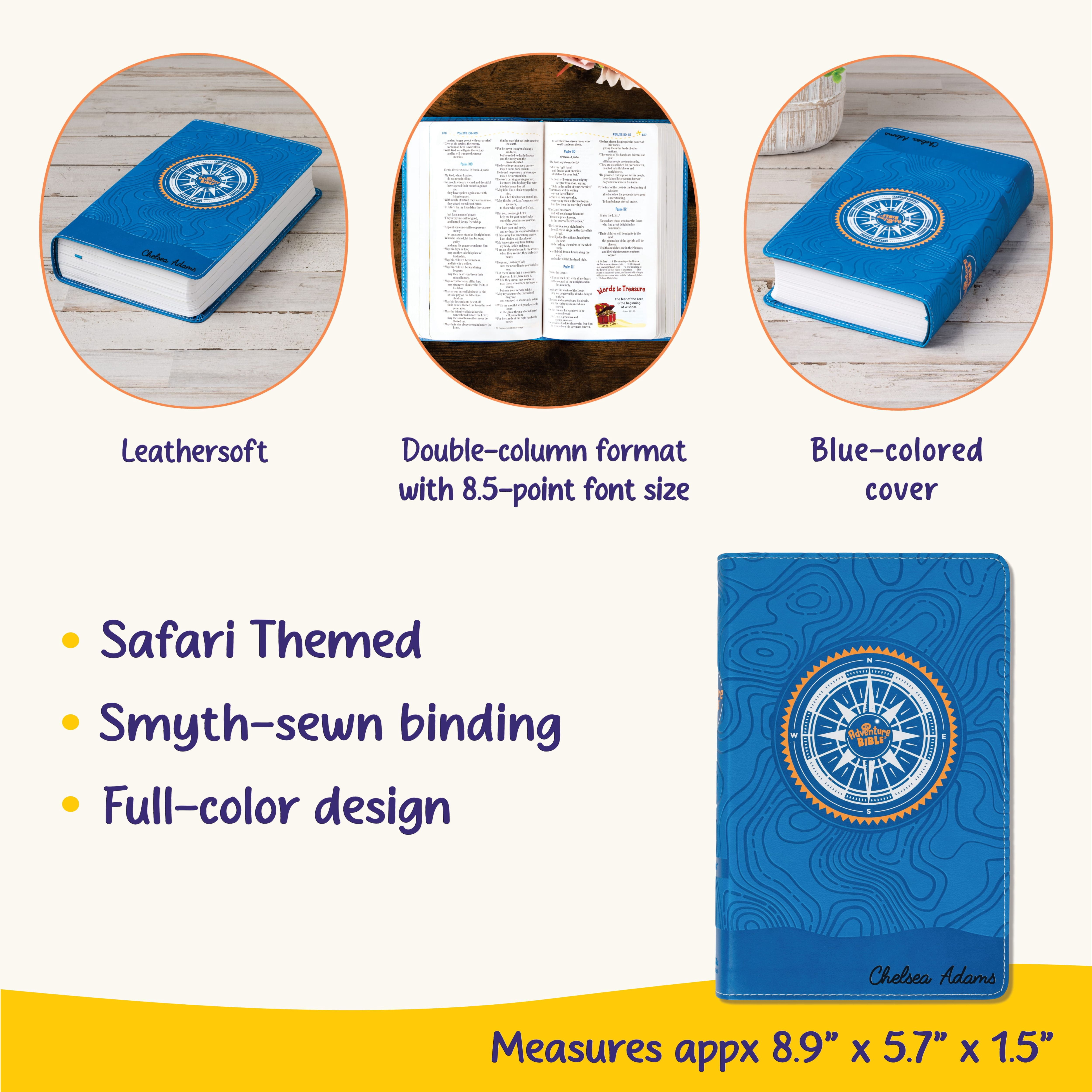 Personalized Adventure Bible for Youth, NIV Youth Bible with Name Engraved, Early Readers Custom Bible, Christian gifts, Baptism gift