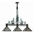 thumbnail image 2 of Meyda Tiffany 108987 Tall Pines 3 Light 46" Wide Linear Pendant, 2 of 7