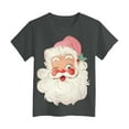 thumbnail image 5 of Ulanda Toddler Boy Girl Christmas Shirt Kid Xmas Tshirt Cotton Short Sleeve Tee Top 2-10 Years (Grey, 5-6 Years), 5 of 5