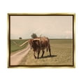thumbnail image 3 of Stupell Industries Longhorn Cattle Grazing Scenic Countryside Landscape Photograph Metallic Gold Floating Framed Canvas Print Wall Art, Design by Marcus Prime, 3 of 5