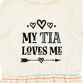 thumbnail image 4 of Inktastic My Tia Loves Me Childs Girls Toddler Dress, 4 of 5