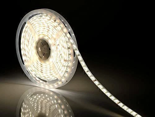 PURELY- Bright 12V 5M 16.4Ft 3528 Smd 3000K Led Flexible Strip Light For Gardens, Homes