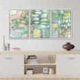 thumbnail image 4 of IDEA4WALL Framed Canvas Print Wall Art Set of 3 Multi-Colored Floral Garden Abstract Illustration Print Pastel Colorful Wildflowers Landscape Modern Digital Art for Home Decor - White 24"x36"x3, 4 of 5