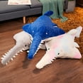thumbnail image 5 of Large Realistic Whale Shark Plush Toy, Soft Ocean Animal Stuffed Whale Doll, Oversized Fluffy Sea Creature Pillow Plush for Home Decor, Sofa Accent, Gift Giving, 5 of 5