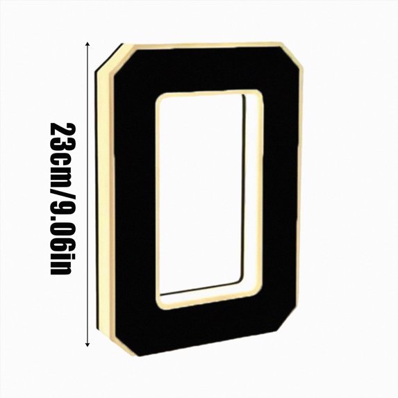 9 Inch Solar Lighted House Numbers for Outside, LED Address Signs | Light Up Waterproof LED Address Numbers Signs for House, Large Illuminated Exterior Modern House Number Light