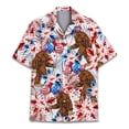 thumbnail image 5 of Camisa hawaiana con estampado 3D de mono y orangután para hombre, camisas de vacaciones de verano, camisas de manga corta con botones para la calle, la playa, el surf, Aloha, 5 of 5