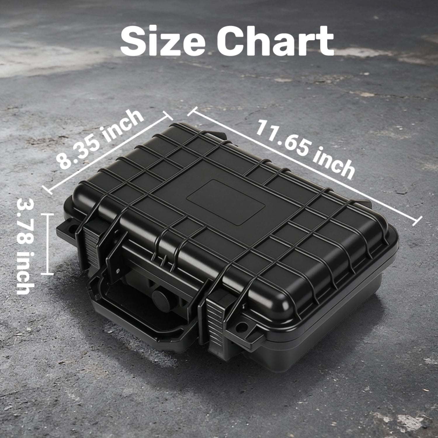 Gun Case,Blacksmith Hard Shell Pistol Case Gun Safe with DIY Customizable Pre-cut Foam Insert,Range Travel Case for Handgun and Pistol,Black
