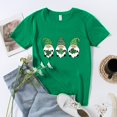 thumbnail image 4 of Puntoco Mujer Casual Cuello Redondo St. Patrick'S Day Impreso Camiseta Suelta Manga Corta Tops Blusa Puntoco Puntoco-1366, 4 of 5
