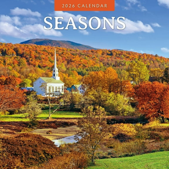 Red Robin 2026 Seasons Monthly Wall Calendar | 12" x 24" Open | Premium Thick & Sturdy Paper | Hangable 12 Month Calendar | Lined Notes & To Do Area | Vivid Images | Plastic Free