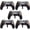 Black Game Controller, variant on 5 Pieces Large Football Party Balloons, Brown Football Shaped Mylar Foil Balloons Sports Theme Party Decorations for Boys Men Football Fans Tailgate Birthday Party Sport Decorations Supplies