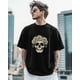 thumbnail image 3 of T-Shirts for Men, Cartoon Skull Crew Neck Cotton T-Shirt Men's Short Sleeve, 3 of 8