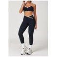 thumbnail image 2 of PISONIC Womens Workout Set Two Piece Spaghetti Straps Cross Back Sports Bra Matching High Waist Leggings Gym Work Out Outfits, 2 of 11