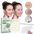 thumbnail image 2 of Parche de acné Jaysuing JAYSUING, 144 Uds., parches para granos de acné, aceite de árbol de té de ácido salicílico hidrocoloide mate translúcido para mejorar el acné inflamado, puntos blancos Jaysuing Parche de acné, 2 of 7
