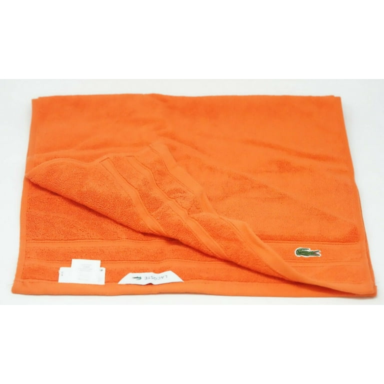 Lacoste Croc Solid 16 x 30 Cotton Hand Towel Orangeade Walmart
