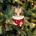 thumbnail image 4 of Christmas Decorations Acrylic Stockings for Cats - Tree Hangs Festive Crafts Unique Holiday for Home Decoration, 4 of 4