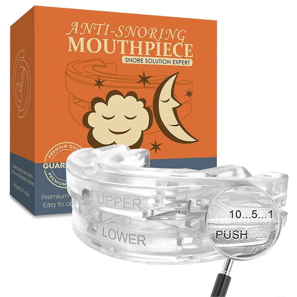 Anti-Snoring Mouthpiece, Anti-Snore Mouth Guard, Stop Snoring Aid Solution Adjustable Night Mouth Guard, Anti-Snoring Devices for Man Women