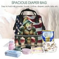 thumbnail image 5 of Honeii giant bass with big muscles Pattern Mummy Diaper Bag Backpack Durable Maternity Baby Nappy Casual Shoulder Bags Travel Hiking Outdoor Pack, 5 of 6