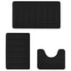 thumbnail image 1 of 3-Piece Memory Foam Bath Mat Set: Non-Slip, Absorbent, Machine Washable for Easy Care, 1 of 5