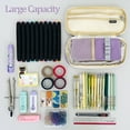 thumbnail image 6 of Wrapables Large Capacity Pencil Case, Expandable Pencil Pouch for Stationery Tools, Lavender, 6 of 6