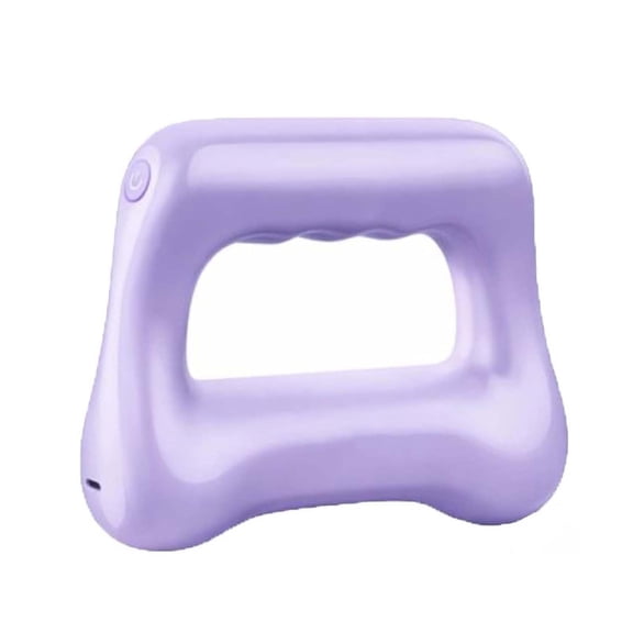 Aooww Handheld Vibration Massage Gun Ring with 5 Speeds, Rechargeable Portable Muscle Massager for Deep Tissue Relaxation, Pain Relief & Post-Workout Recovery,Purple
