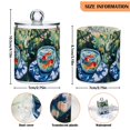 thumbnail image 5 of Yayeee 2 Pack Qtip Holder Bathroom Cotton Swab Canister with Lid Clear Dispenser Set, Red Goldfish, 5 of 6