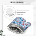 thumbnail image 4 of Sikiie Sailboats On A Waves Oven Mitts and Pot Holders Set, Kitchen Oven Glove High Heat Resistant with Non-Slip Silicone Surface for Cooking, 4 of 7