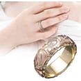 thumbnail image 2 of VOLALO Engraved Plumeria Flower Ring for Women 2025 Trendy Dainty 925 Sterling Silver Gold Rings Promise Ring Gift for Her, 2 of 7