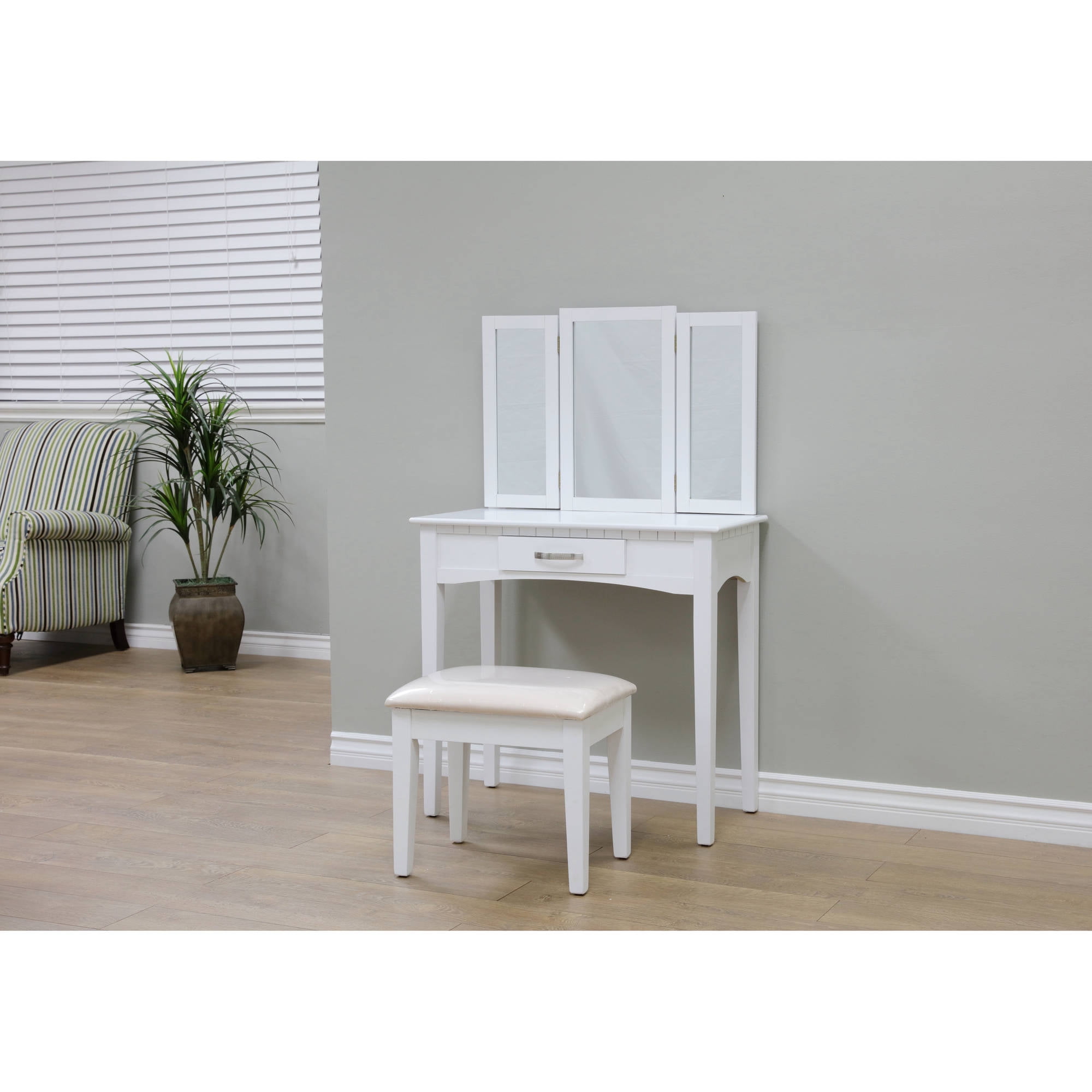Home Craft 3 Piece Vanity Set Espresso