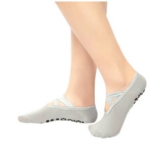 Sintege 6 Pairs Pilates Socks Grip Socks for Women Non Slip Yoga Socks  Barefoot Workout Crew Socks for Pregnant Ballet Dance