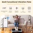 thumbnail image 3 of Vibrating Plate Exercise Machine Lymphatic Drainage Vibrator Whole Body Vibrator for Strengthen Toning Body Home Health Exercise Sports Fitness Equipment（Sliver）, 3 of 7