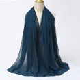 thumbnail image 1 of Muslim Chiffon Hijab Scarf Women Long Solid Color Head Wrap For Women Hijabs Scarves Ladies Muslim Veil Jersey Hijabs, 1 of 5