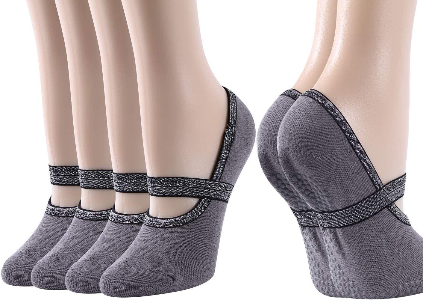 Yoga Pilates Grip Socks, RANDY SUNwomen's Gift Exercise Sock for Ballet