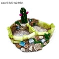 thumbnail image 4 of Reptile Water Bowl Resin Cactus Design Lizard Food Bowl Tortoise Water Bowl, 4 of 7