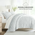 thumbnail image 4 of Noble Linens 7 Piece Bedding Bundle, Microfiber Patterned Comforter and Sheet Set, King, 4 of 7
