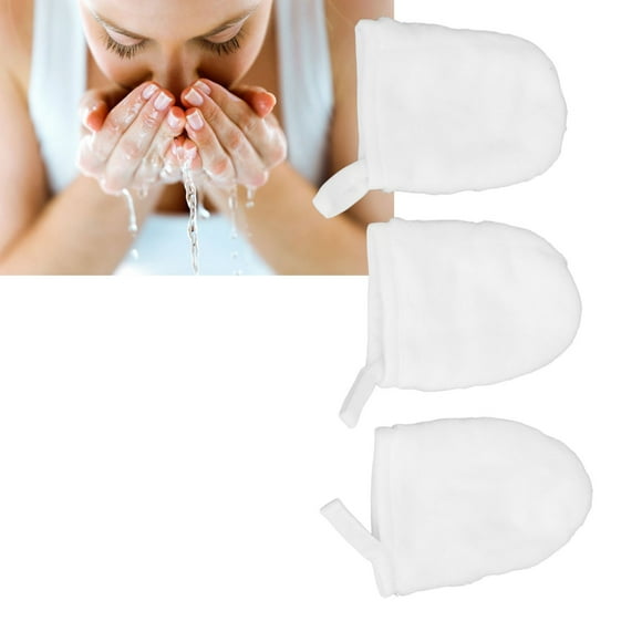 Facial Cleansing Gloves, 3pcs Facial Cleansing Cloths Gloves For Cosmetic