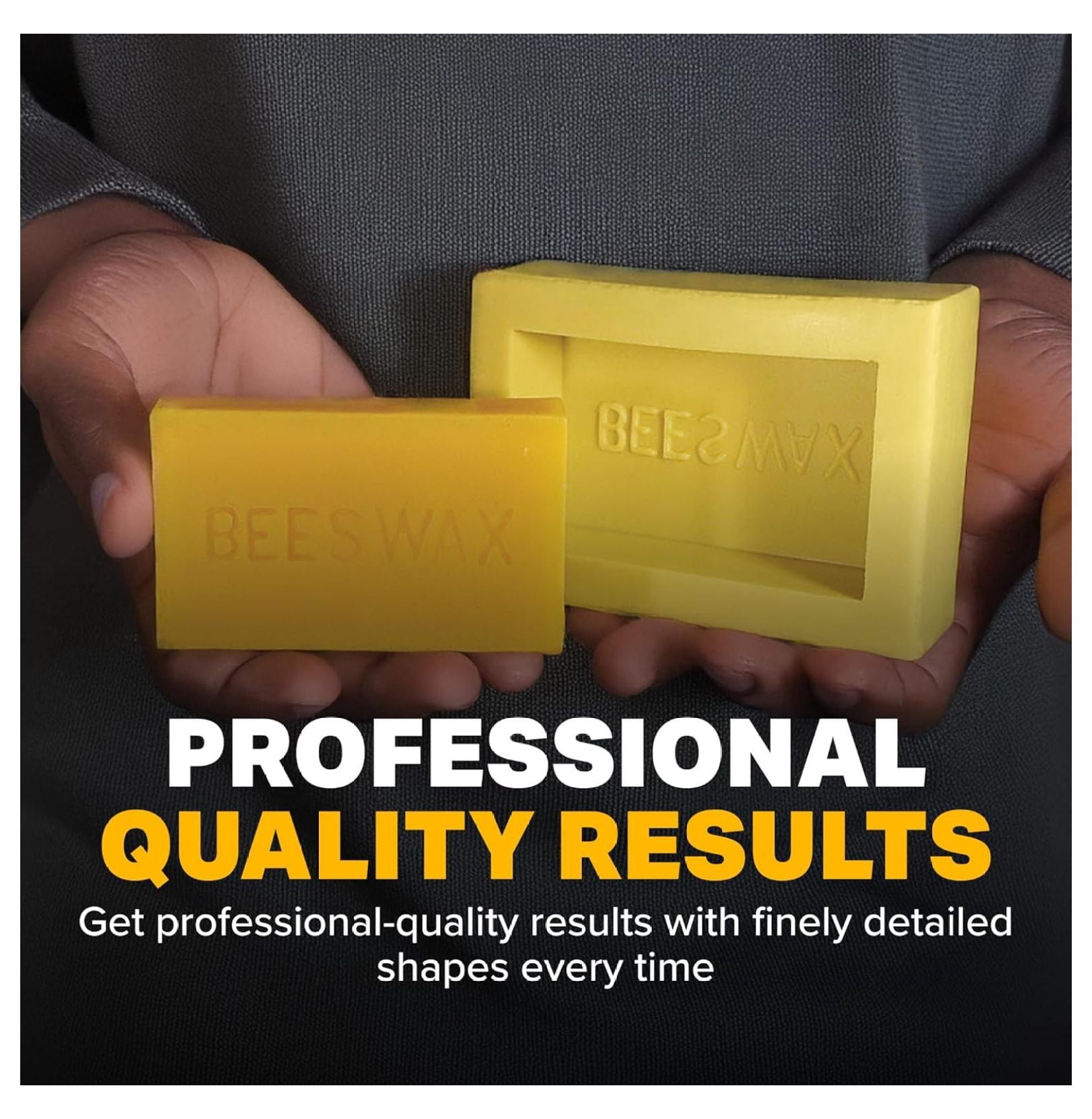 1 lb Beeswax Bar Mold, Durable Reusable Rubber Mold for Soap, Candle & Wax Block Crafting, Easy Release, Flexible Molding Tool for DIY, Handmade & Natural Projects