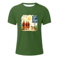 thumbnail image 3 of Wxolcjlv Mens T-Shirts Peace Walk Monk Graphic Printed Short Sleeve Tee Shirts Comfortable Stylish Summer Tee Tops, 3 of 3