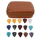 thumbnail image 3 of Juego De Bolsas Para Púas De Guitarra, Estuche De Almacenamiento De Tela EVA Impermeable De Gran Espacio Con 15 Púas Para Guitarra, 3 of 7