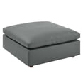 thumbnail image 4 of Modway Commix Down Filled Overstuffed Vegan Leather Ottoman in Gray, 4 of 7