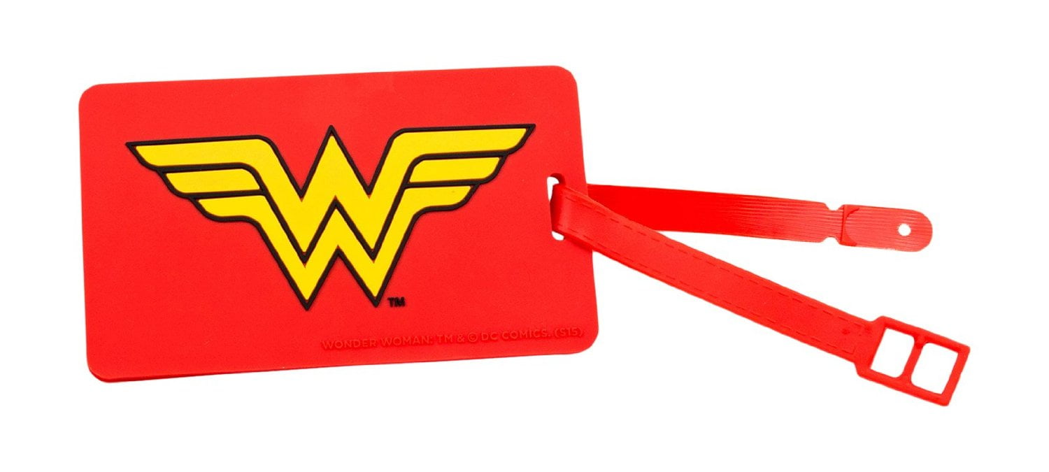 wonder woman luggage tag