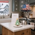 thumbnail image 6 of Patriotic Metal Hanging Christmas Tree Wind Spinner - American Flag Design with White Roses for Garden & Yard Decor, 6 of 7
