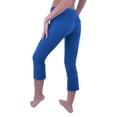 thumbnail image 3 of Vivian's Fashions Yoga Pants - Capri, Misses Size (Teal, 1X), 3 of 3
